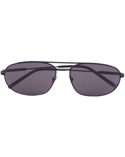 Saint Laurent Sl 561 Edgy Pilot-frame Sunglasses - Blue