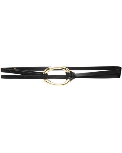 Jil Sander Ring-buckle Double-strap Belt - White