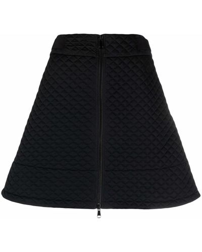 Moncler キルティング スカート - ブラック