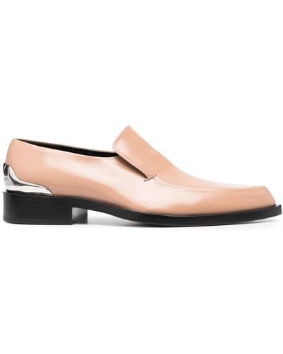 Jil Sander Mocassini a punta in pelle - Rosa