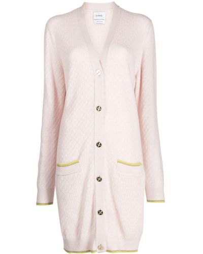 Barrie Button-up Cashmere Cardi-coat - Natural