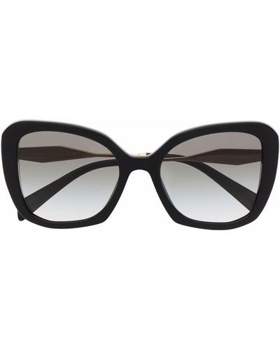Prada Gafas de sol oversize con montura cat eye - Negro