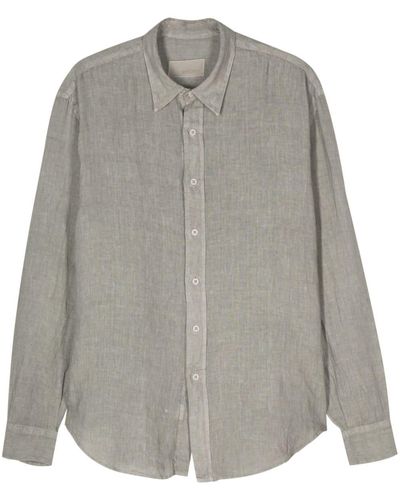 Costumein Linen Chambray Shirt - Grey