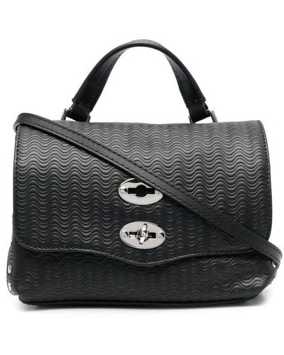 Zanellato Leather Twist-lock Bag - Black