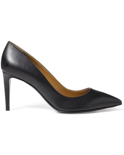 Ralph Lauren Collection Armissa 75mm Leather Court Shoes - Black