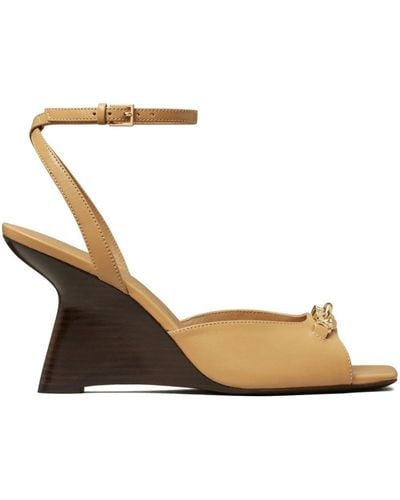 Tory Burch Sandali in pelle Jessa 85mm - Metallizzato