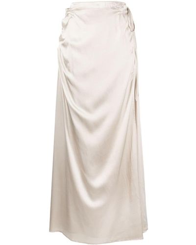 Rachel Gilbert July Satin Maxi Skirt - White