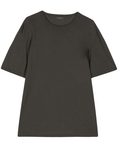 Transit Round-neck Cotton T-shirt - Black
