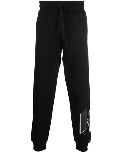 Karl Lagerfeld Pantalones joggers con logo estampado - Negro