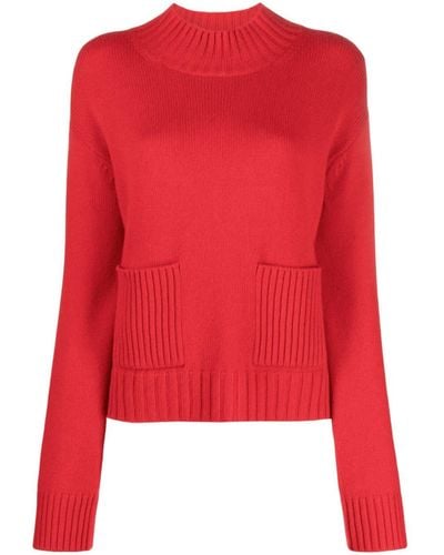 Chinti & Parker Double-pocket Cashmere Sweater - Red