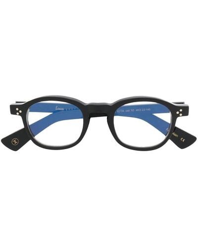 Lesca Iota ラウンド眼鏡フレーム - ブルー