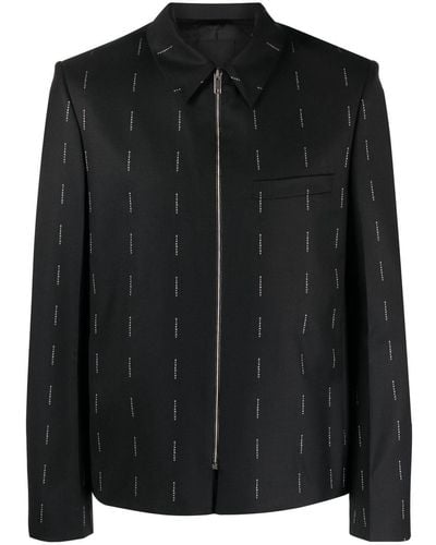 Givenchy Sobrecamisa con logo estampado - Negro