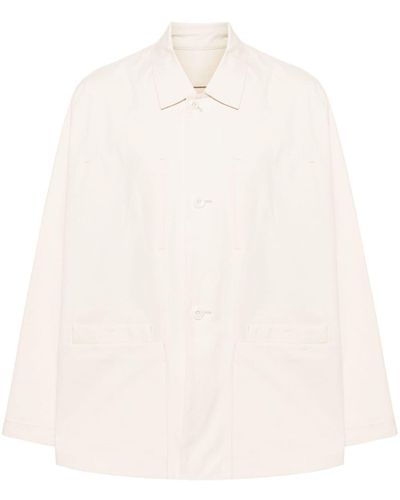 Lemaire Klassische Hemdjacke - Weiß
