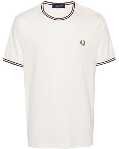 Fred Perry T-shirt Twin Tipped en coton - Blanc