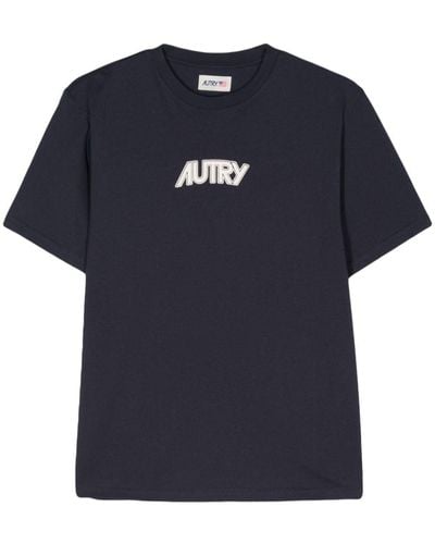 Autry Camiseta con logo estampado - Azul