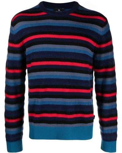 PS by Paul Smith Jersey a rayas - Azul