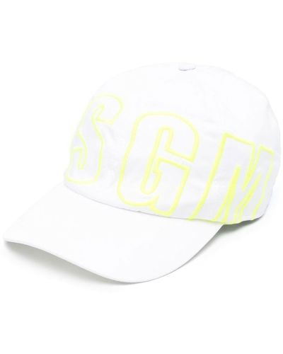 MSGM Logo-print Detail Baseball Cap - White