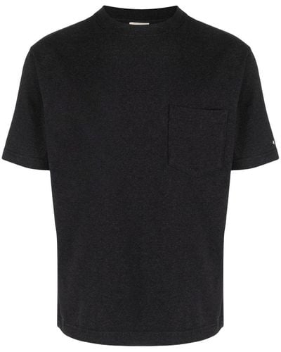 Snow Peak Camiseta con logo bordado - Negro