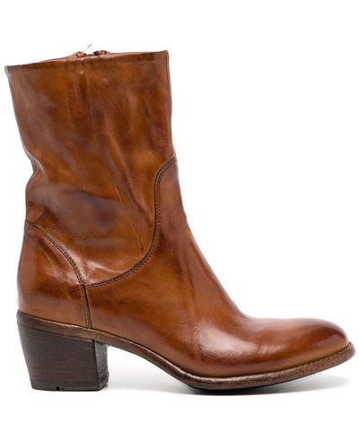 Madison Maison Ankle-length Side-zip Boots - Brown
