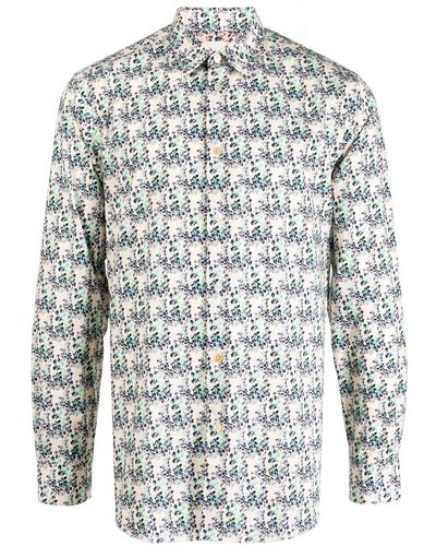 Paul Smith Overhemd Met Grafische Print - Wit