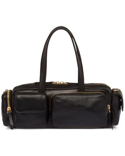 Miu Miu Leather Top-handle Bag - Black