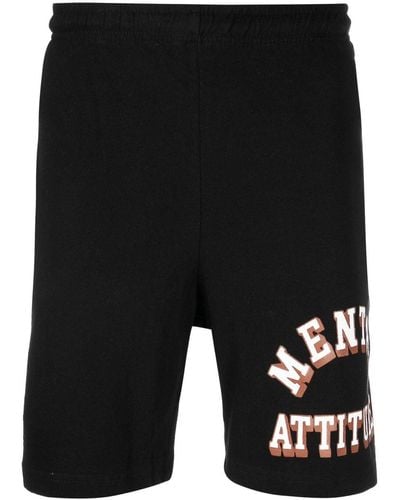 Market Pantalones cortos de deporte con logo - Negro