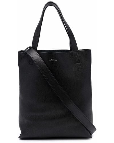 A.P.C. Maiko Cotton Handbag - Black