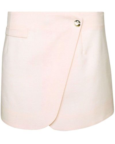 Coperni Tailored Wrap Miniskirt - Pink