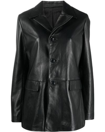 Filippa K Ara Nappa Leather Jacket - Black