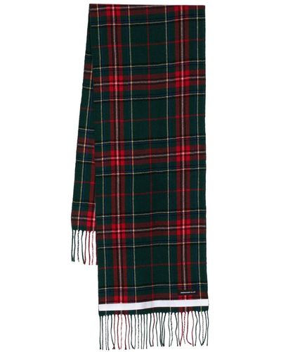 Undercover Check Pattern Scarf - Red