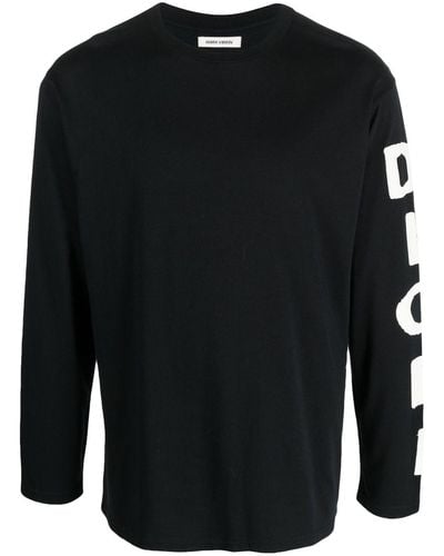 Henrik Vibskov Camiseta con logo estampado - Negro