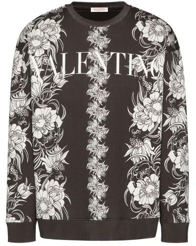 Valentino Garavani Sweater Met Logoprint - Zwart
