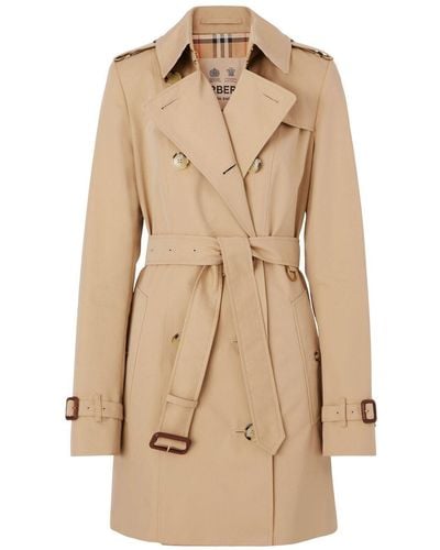 Burberry The Short Chelsea Heritage Trench Coat - Natural