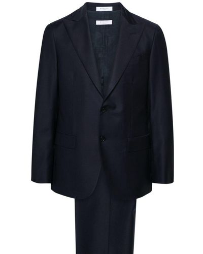 Boglioli B-line Wool-satin Three-piece Suit - Blue