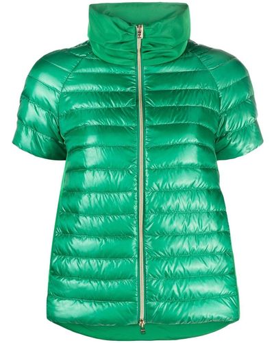 Herno Short-sleeve Quilted Jacket - Green