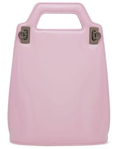 Ferragamo Wanda Leather Minibag - Pink