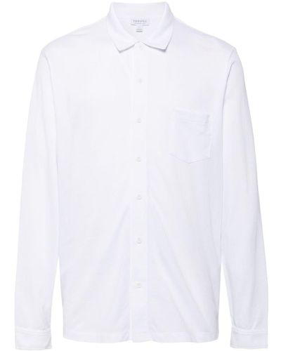 Sunspel Riviera Cotton Shirt - White