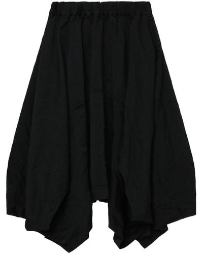 Comme des Garçons Asymmetric High-rise Midi Skirt - Black