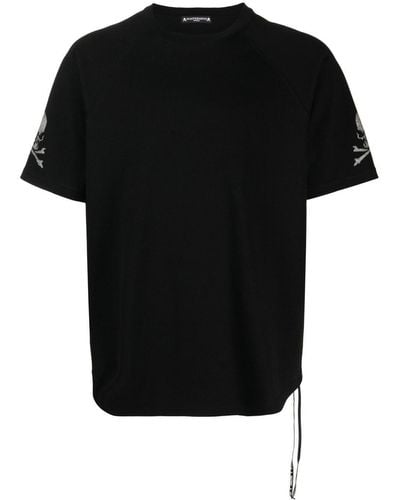 MASTERMIND WORLD T-Shirt mit Totenkopf-Print - Schwarz