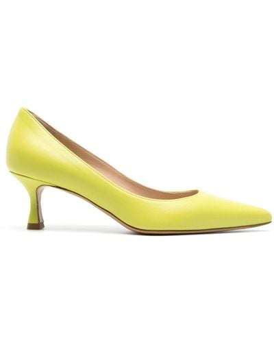 Roberto Festa Tortuga 50mm Leather Court Shoes - Yellow