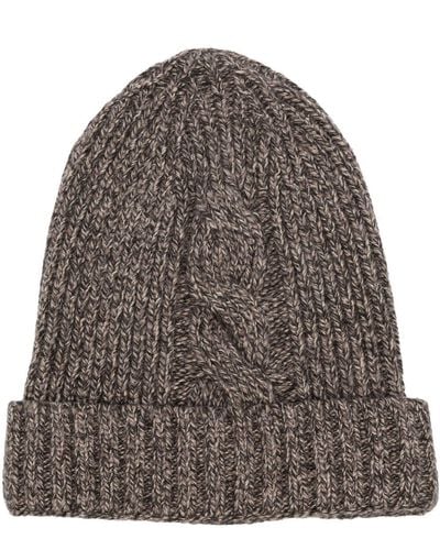 Eleventy Knitted Mélange Beanie - Gray