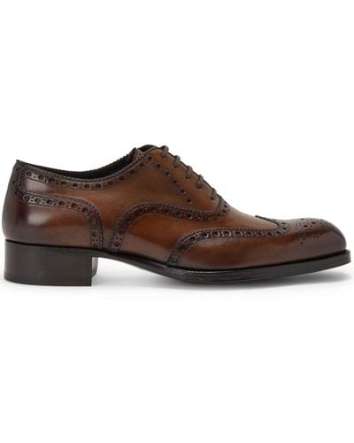 Tom Ford Brogues in pelle - Marrone