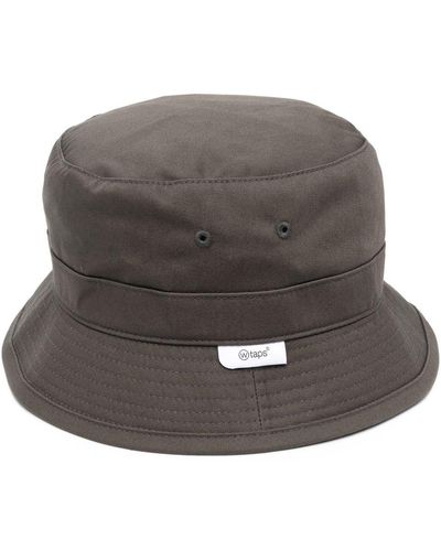 WTAPS Sombrero de pescador con logo bordado - Gris