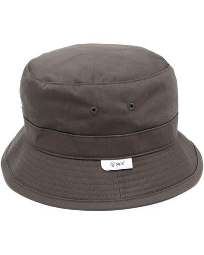 WTAPS Cappello bucket con ricamo - Grigio