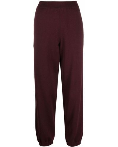 Mrz Knitted Straight-leg Track Pants - Red