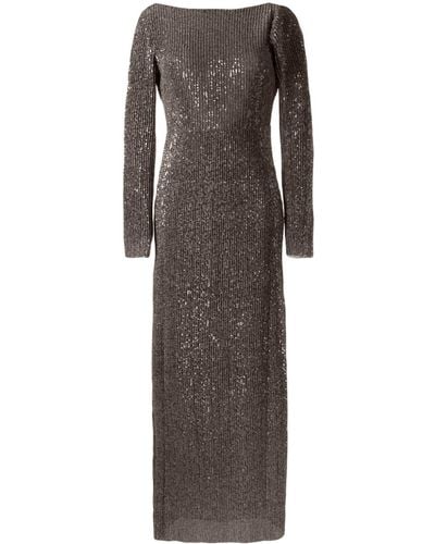 Stine Goya Carsoni Sequin-embellished Maxi Dress - Grey