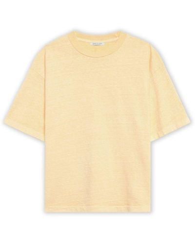 John Elliott Riviera cotton cropped T-shirt - Natur