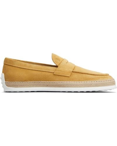 Tod's Gommino Suède Loafers - Naturel