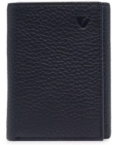 Aspinal of London Tri-fold Leather Wallet - Blue