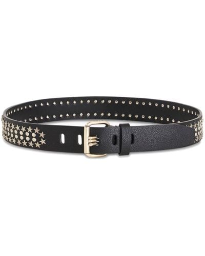 Etro Stud-embellished Leather Belt - Black